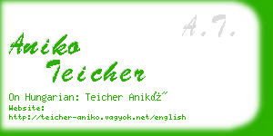 aniko teicher business card